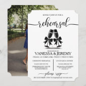 Drinken en bogen repetitie Dinner Invitation Kaart (Voorkant / Achterkant)