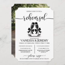 Drinken en bogen repetitie Dinner Invitation