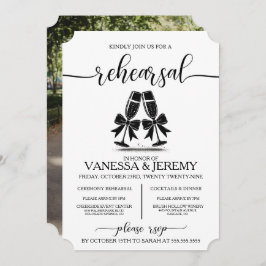 Drinken en bogen repetitie Dinner Invitation Kaart