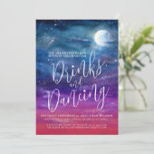 Drinken en dansende bruiloftsfeesten onder de ster kaart (Staand voorkant)