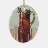 Drinken en dranken, Pitcher of Sangria Keramisch Ornament (Rechts)