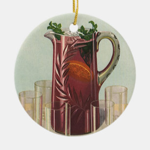  Drinken en dranken, Pitcher of Sangria Keramisch Ornament