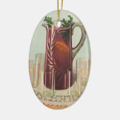  Drinken en dranken, Pitcher of Sangria Keramisch Ornament (Links)