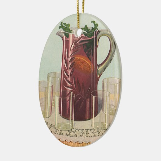 Drinken en dranken, Pitcher of Sangria Keramisch Ornament (Links)