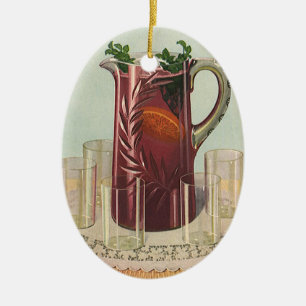  Drinken en dranken, Pitcher of Sangria Keramisch Ornament