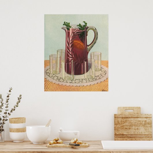  Drinken en dranken, Pitcher of Sangria Poster (Keuken)