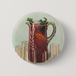 Drinken en dranken, Pitcher of Sangria Ronde Button 5,7 Cm