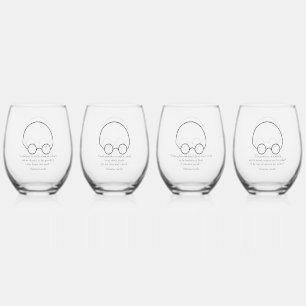 Drinken en Gesprek Wijnglas Zonder Voet