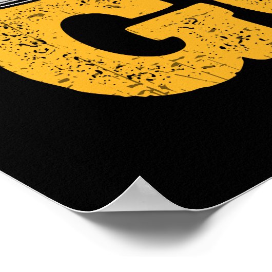 Drinken en golfen poster (Hoek)