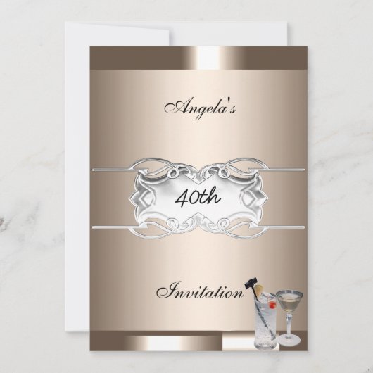 Drinken en koffie Feest Uitnodiging (Voorkant)