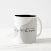 Drinken gaan hier naar binnen, niet de tafel! mok  (Voorkant rechts)