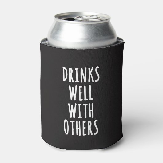 Drinken goed met anderen blikjeskoeler (Blikje Voorkant)