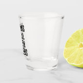 Drinken goed met anderen grappige prijsopgave shot glas (Rechts)