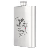 Drinken goed met anderen heupfles (Links)