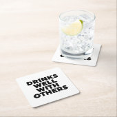 Drinken goed met anderen kartonnen onderzetters (Insitu)