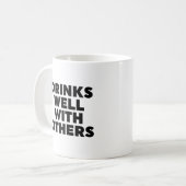 Drinken goed met anderen koffiemok (Voorkant links)