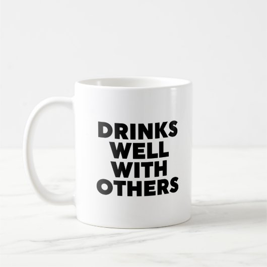 Drinken goed met anderen koffiemok (Links)