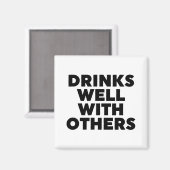 Drinken goed met anderen magneet (Voorkant / Achterkant)