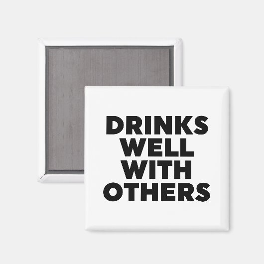 Drinken goed met anderen magneet (Voorkant / Achterkant)