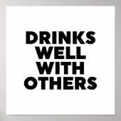 Drinken goed met anderen poster (Voorkant)
