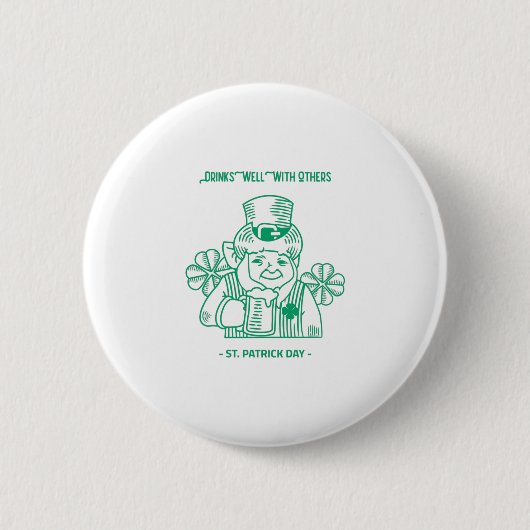Drinken goed met anderen ronde button 5,7 cm (Voorkant)