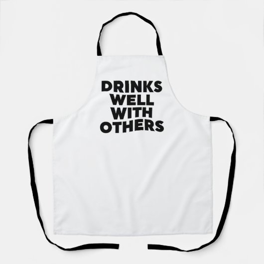 Drinken goed met anderen schort (Voorkant)