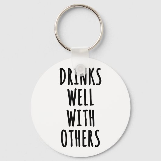 Drinken goed met anderen sleutelhanger (Voorkant)