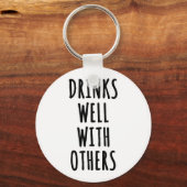 Drinken goed met anderen sleutelhanger (Voorkant)