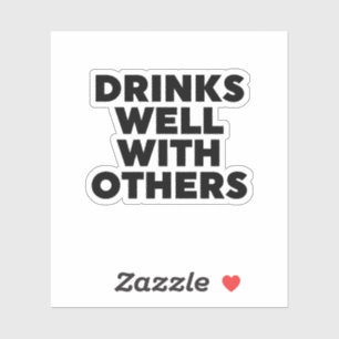 Drinken goed met anderen sticker