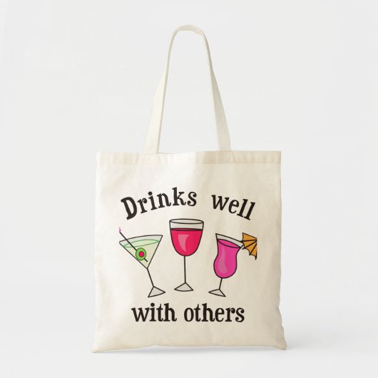 Drinken goed met anderen tote bag (Voorkant)