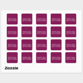 Drinken goed met anderen vierkante sticker (Vel)