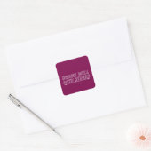 Drinken goed met anderen vierkante sticker (Envelop)