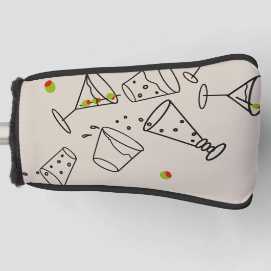 Drinken Golf Putterhoes Golfheadcover (Voorkant)