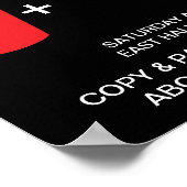 drinken + hotdogs = liefde poster (Hoek)