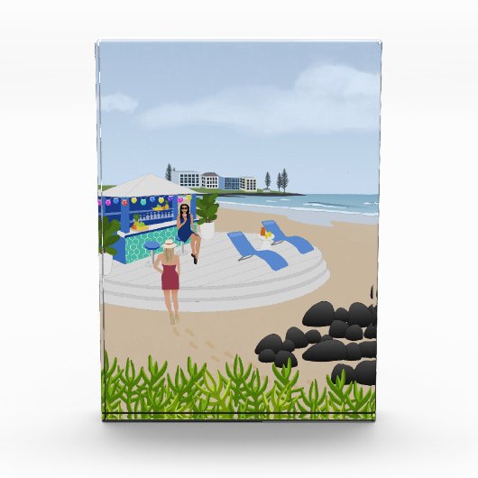 Drinken in de Beach Bar Fotoblokken (Voorkant)