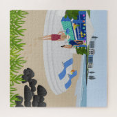 Drinken in de Beach Bar Legpuzzel (Horizontaal)