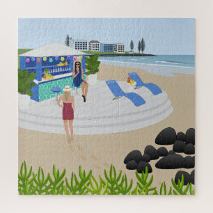 Drinken in de Beach Bar Legpuzzel