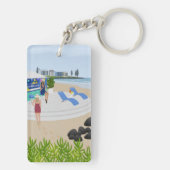 Drinken in de Beach Bar Sleutelhanger (achterkant)