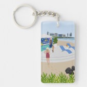 Drinken in de Beach Bar Sleutelhanger (Voorkant)