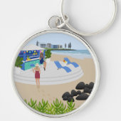 Drinken in de Beach Bar Sleutelhanger (Voorkant)