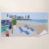 Drinken in de Beach Bar Strandlaken (Voorkant)