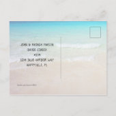 Drinken in de zand die naar het paradijs gaat briefkaart (Achterkant)