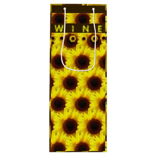 Drinken in de Zonneschijn - Wijngiftzakje Wijn Cadeautas (Voorkant)