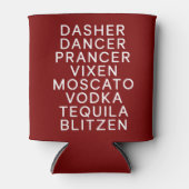 Drinken Kerst Feest Dasher Dancer  Blikjeskoeler (Voorkant)