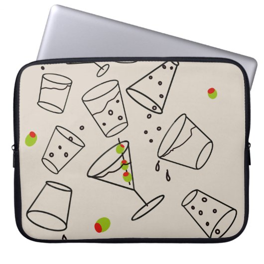 Drinken Laptop Hoes Case (Voorkant)