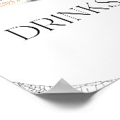 Drinken Little Boo Baby shower Halloween Poster (Hoek)