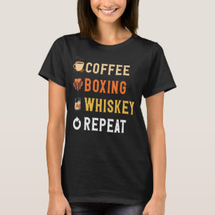 Drinken Lover Funny Coffee, Boxing, Whiskey Herhal T-shirt