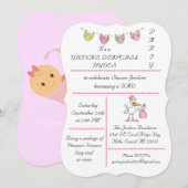 Drinken, luiers & dudes - Uitnodiging (Voorkant / Achterkant)