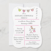 Drinken, luiers & dudes - Uitnodiging (Voorkant)