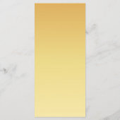 Drinken Menu Kaart - Golden Flowers Wedding Set (Achterkant)